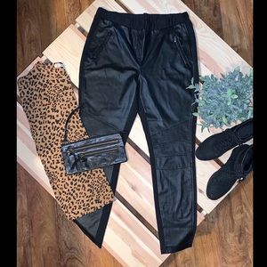 Moto Faux Leather Leggings